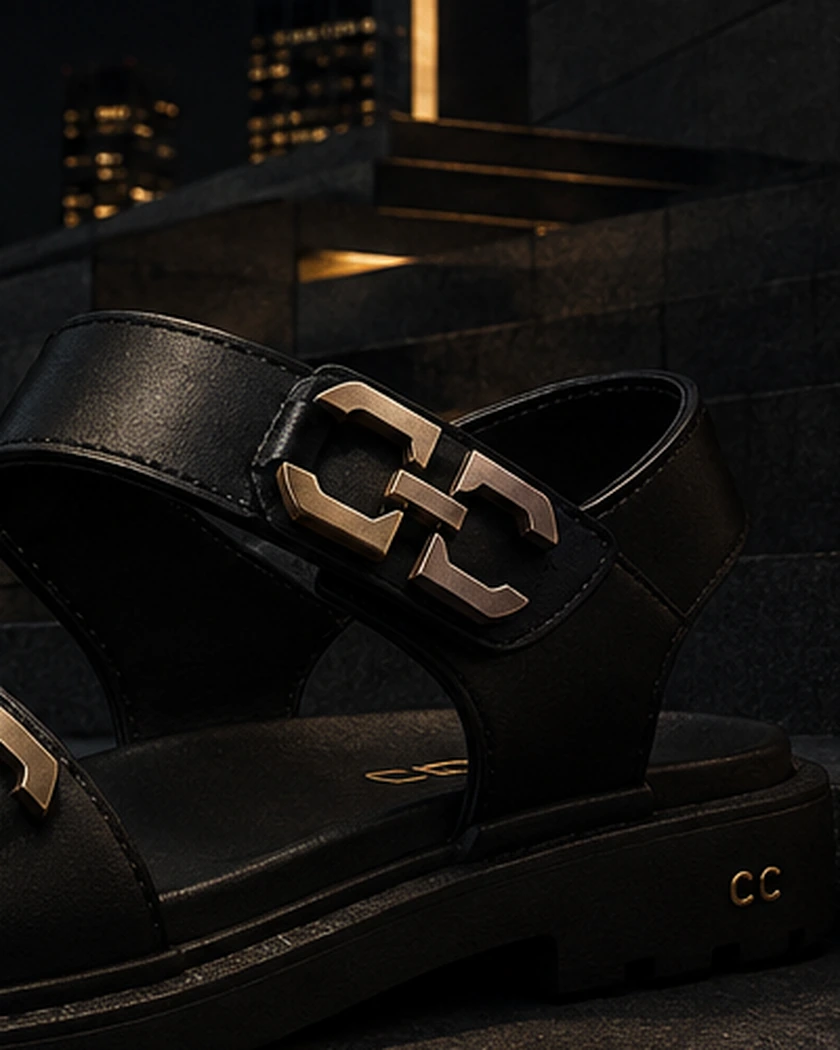 Mirage champagne kitten heel mule